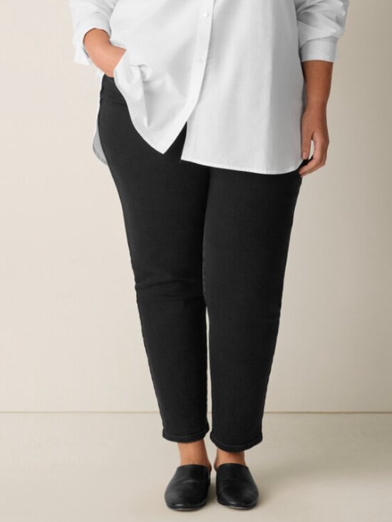 Eileen Fisher Denim - NWT - Black Ankle Jean by Eileen Fisher